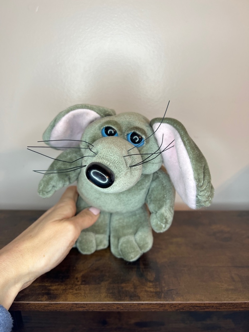 NWT vintage 1985 heart line snuggables cheesy the mouse plush toy